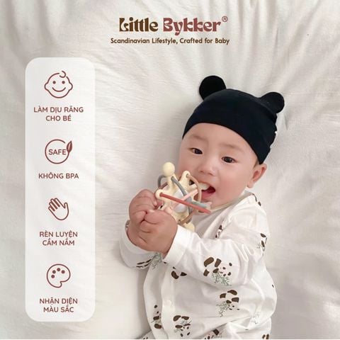 Gặm nướu Silicone Cao cấp Galaxy Dải ngân hà Vũ trụ Little Bykker Đan Mạch 2 phiên bản