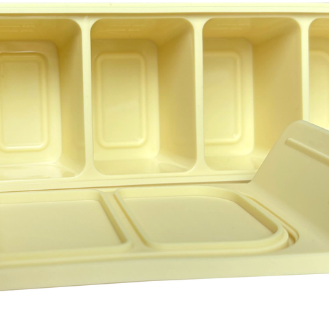 Khay 6 ngăn trữ đông đồ ăn dặm cho bé/Khay đá Silicone cao cấp chịu nhiệt cao Little Bykker Đan Mạch - 45g/ngăn