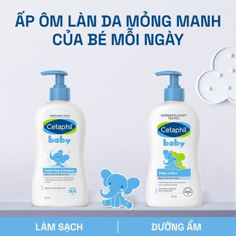 Sữa Dưỡng Ẩm Dịu Lành Cho Bé CETAPHIL BABY DAILY LOTION DAILY 400ML