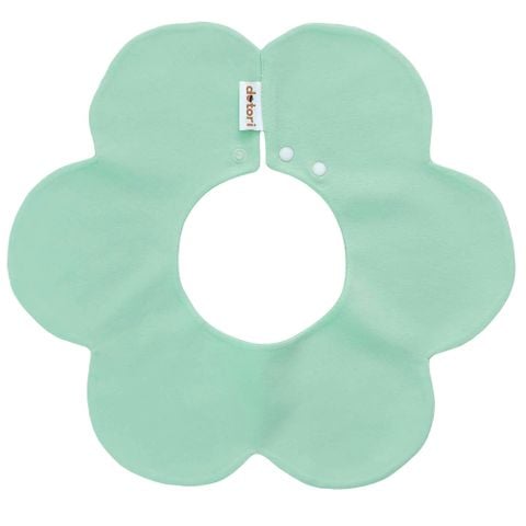 Yếm vải Dotori Cotton 100% hình bông hoa xoay 360 độ Blooming Baby Bib - Made in Korea