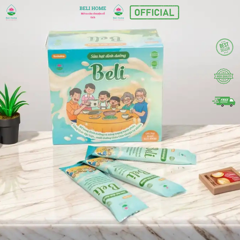 Sữa hạt dinh dưỡng Beli thuần chay tăng cường Sức Khỏe đẹp da dáng thon thương hiệu Beli Home ( Thùng 18 Hộp )