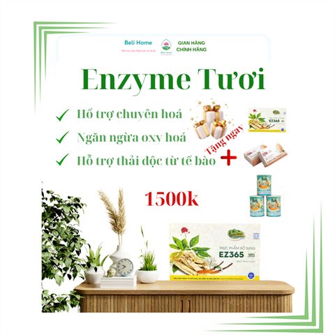 Enzyme tươi 365 Charm Food đào thải độc tố thanh lọc cơ thể - hộp vàng