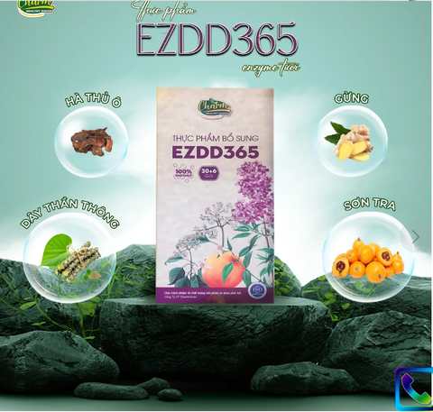 Enzyme tươi 365 Charm Food  đào thải độc tố thanh lọc cơ thể  - Hộp tím