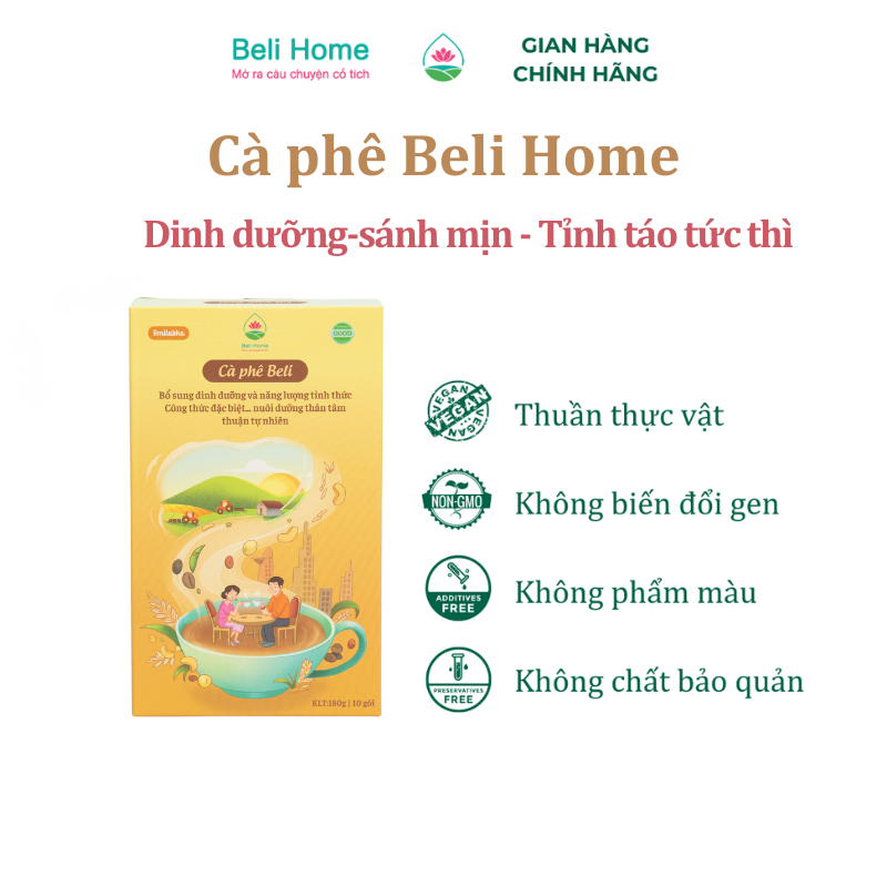 Cà phê ngũ cốc Beli Home 180 gram (HỘP)