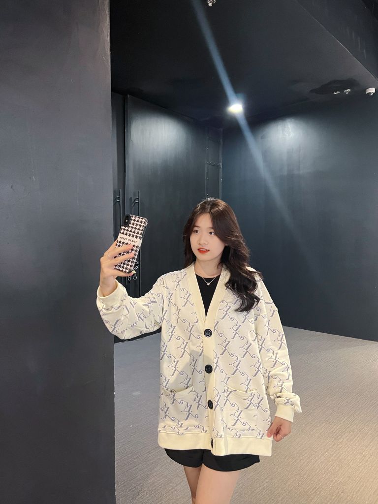 MENTAL MT MONOGRAM CARDIGAN