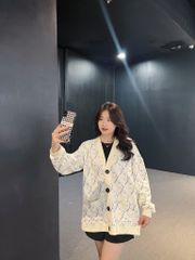 MENTAL MT MONOGRAM CARDIGAN