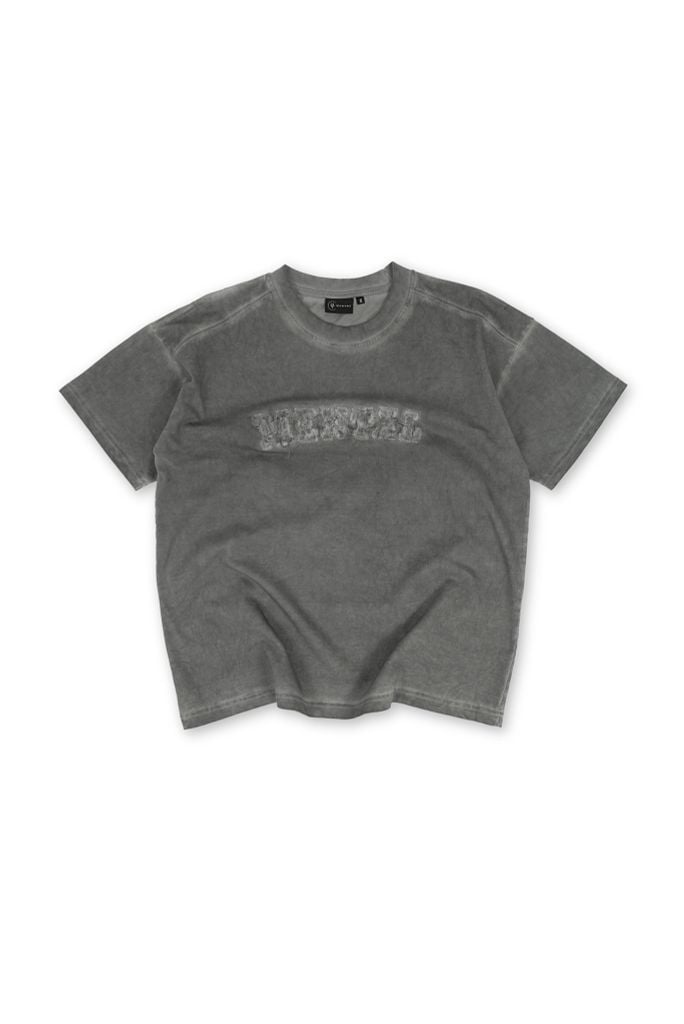MENTAL DESTROYED WASHED GREY T-SHIRT