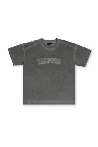 MENTAL DESTROYED WASHED GREY T-SHIRT