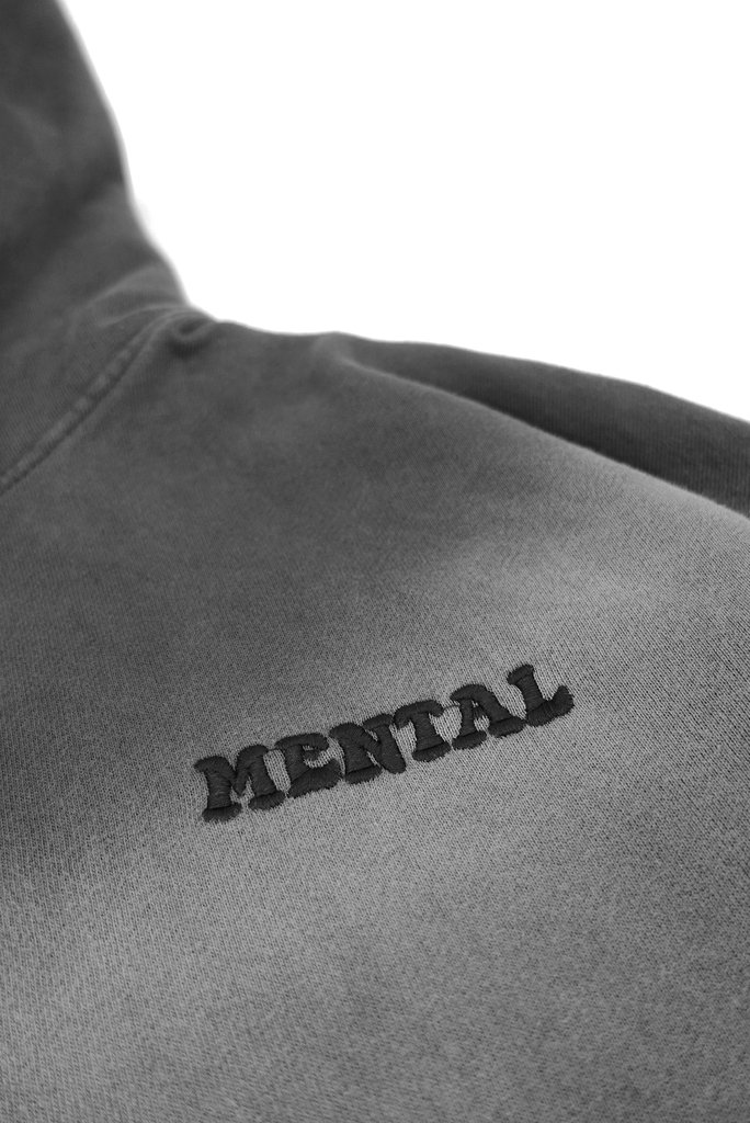 MENTAL EMBROIDERY WASH BOXY HOODIE