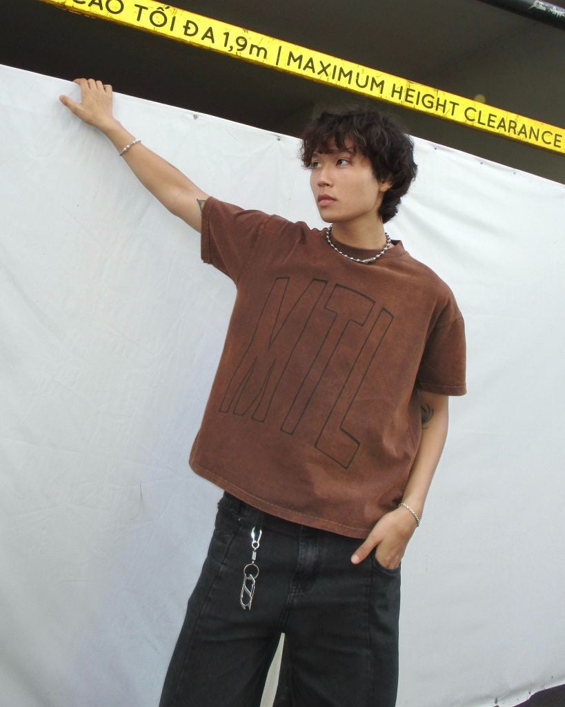 MENTAL ATELIER MTL BLEACHED BOXY T-SHIRT