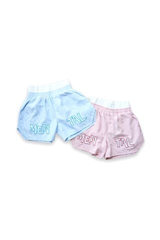 MENTAL VACATION PINSTRIPE SHORTS