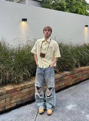 MENTAL VACATION PINSTRIPE SHIRT