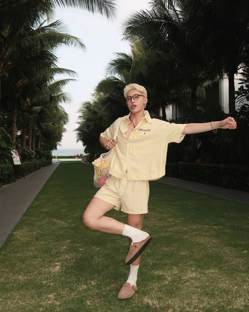 MENTAL VACATION PINSTRIPE SHIRT