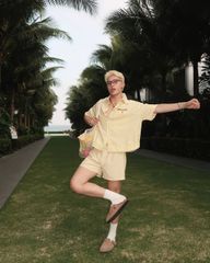 MENTAL VACATION PINSTRIPE SHIRT