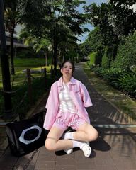 MENTAL VACATION PINSTRIPE SHIRT