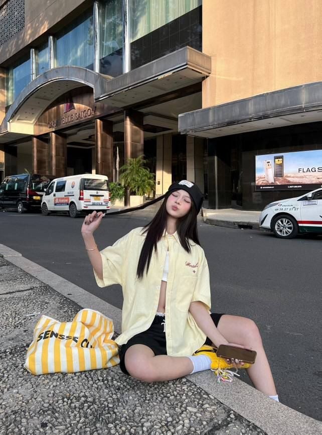 MENTAL VACATION PINSTRIPE SHIRT