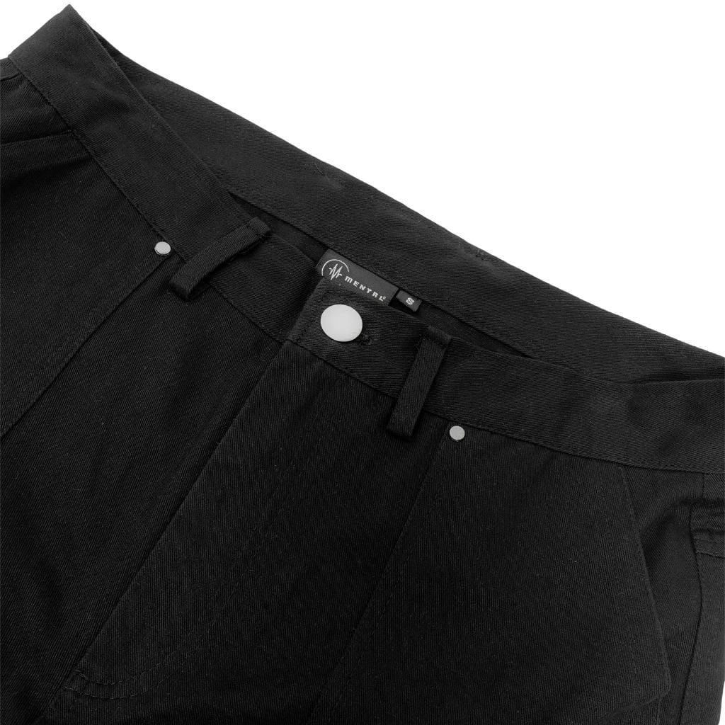 MENTAL FLARED ZIPPER CARGO PANTS