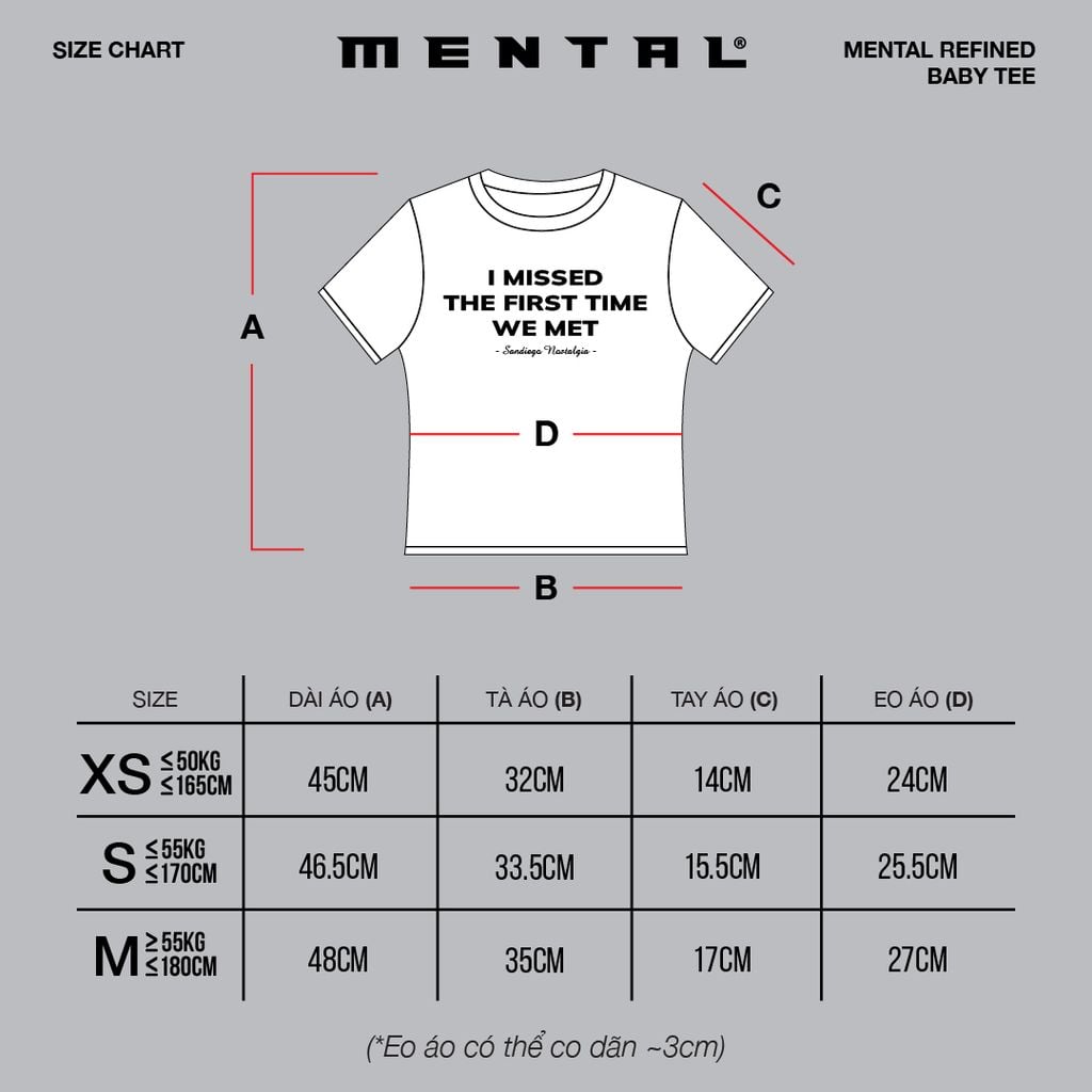 MENTAL REFINED BABY TEE