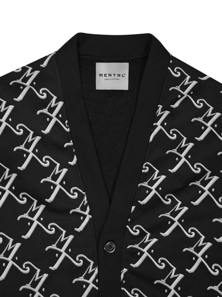 MENTAL MT MONOGRAM CARDIGAN