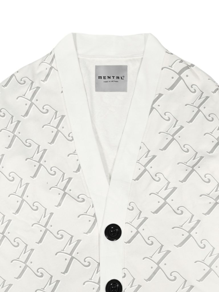 MENTAL MT MONOGRAM CARDIGAN