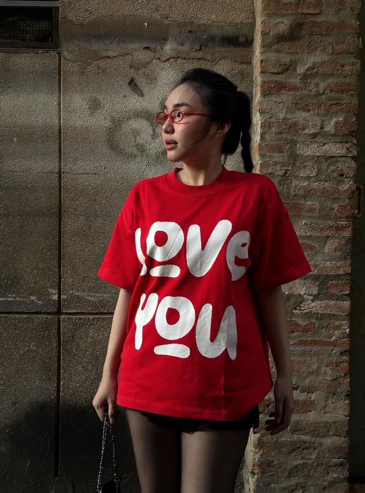 MENTAL LOVE YOU BOXY T-SHIRT