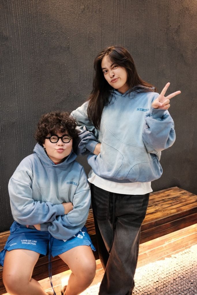 MENTAL EMBROIDERY WASH BOXY HOODIE