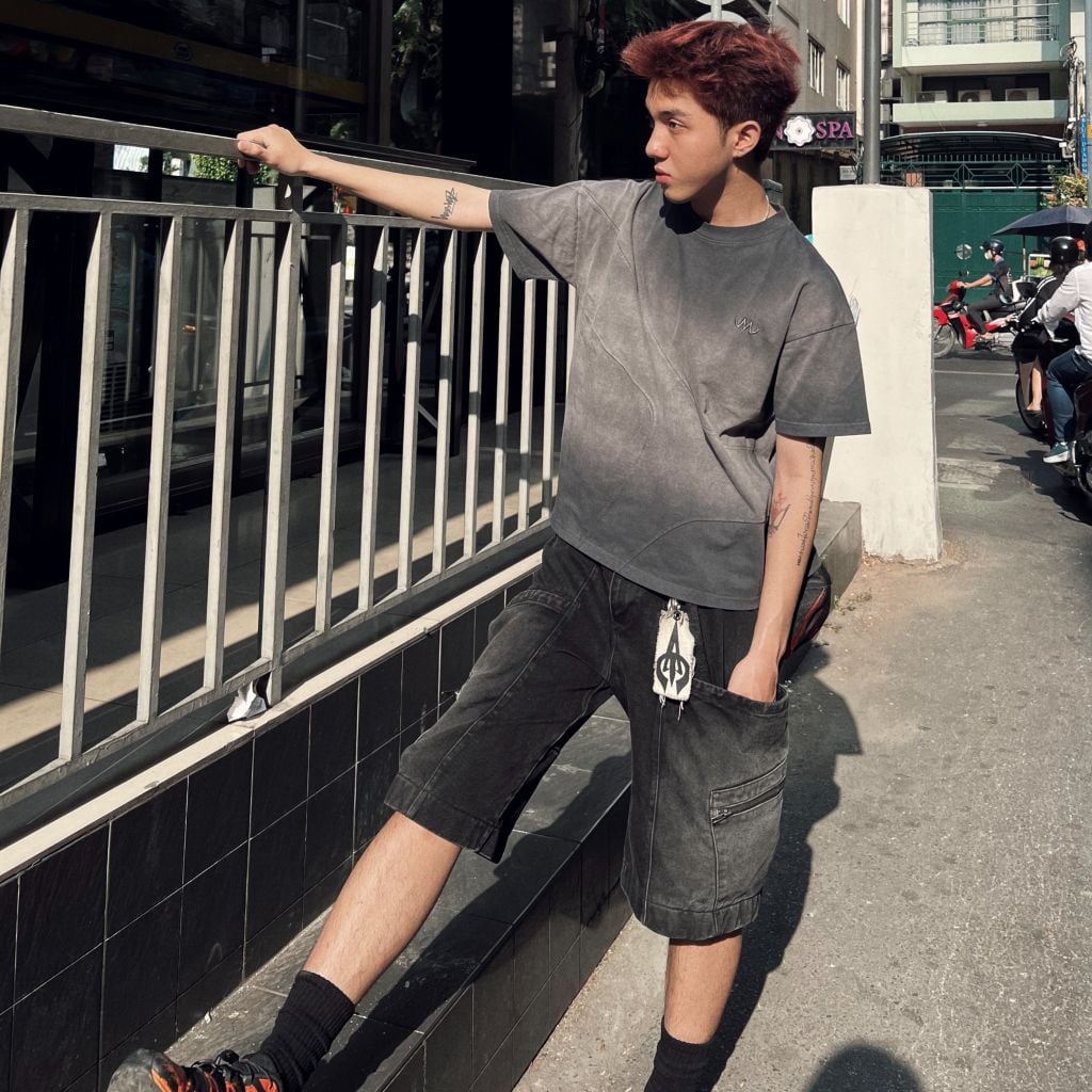 MENTAL EMBROIDERY WASH BOXY T - SHIRT