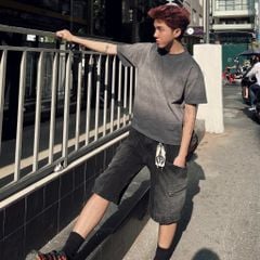 MENTAL EMBROIDERY WASH BOXY T - SHIRT