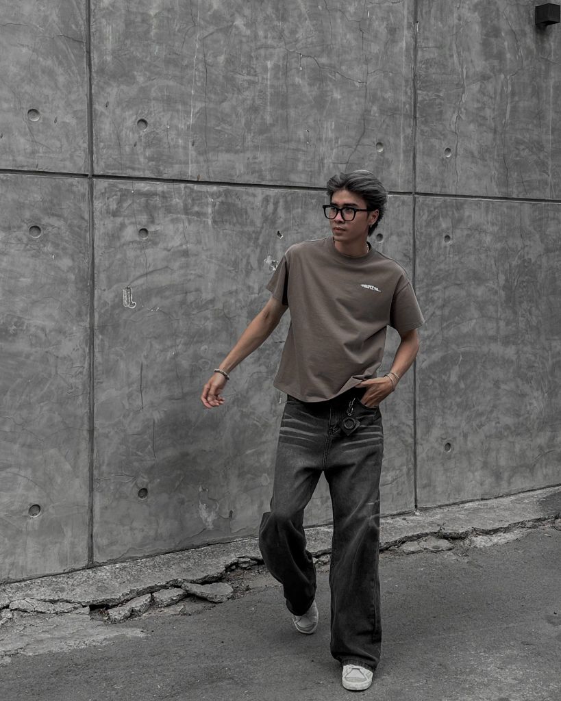 MENTAL EVERYDAY BOXY T-SHIRT /POWDER/