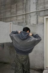 MENTAL EMBROIDERY WASH BOXY HOODIE