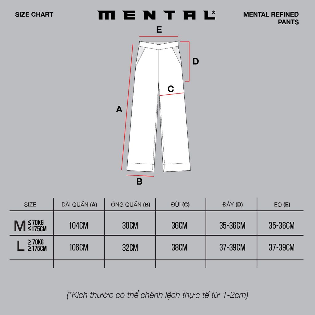 MENTAL REFINED PANTS