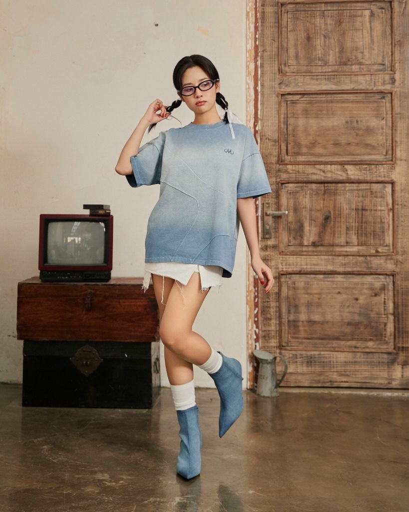 MENTAL EMBROIDERY WASH BOXY T - SHIRT