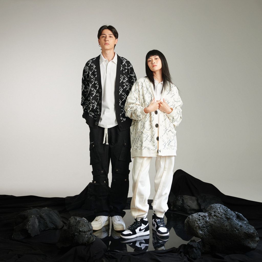 MENTAL MT MONOGRAM CARDIGAN