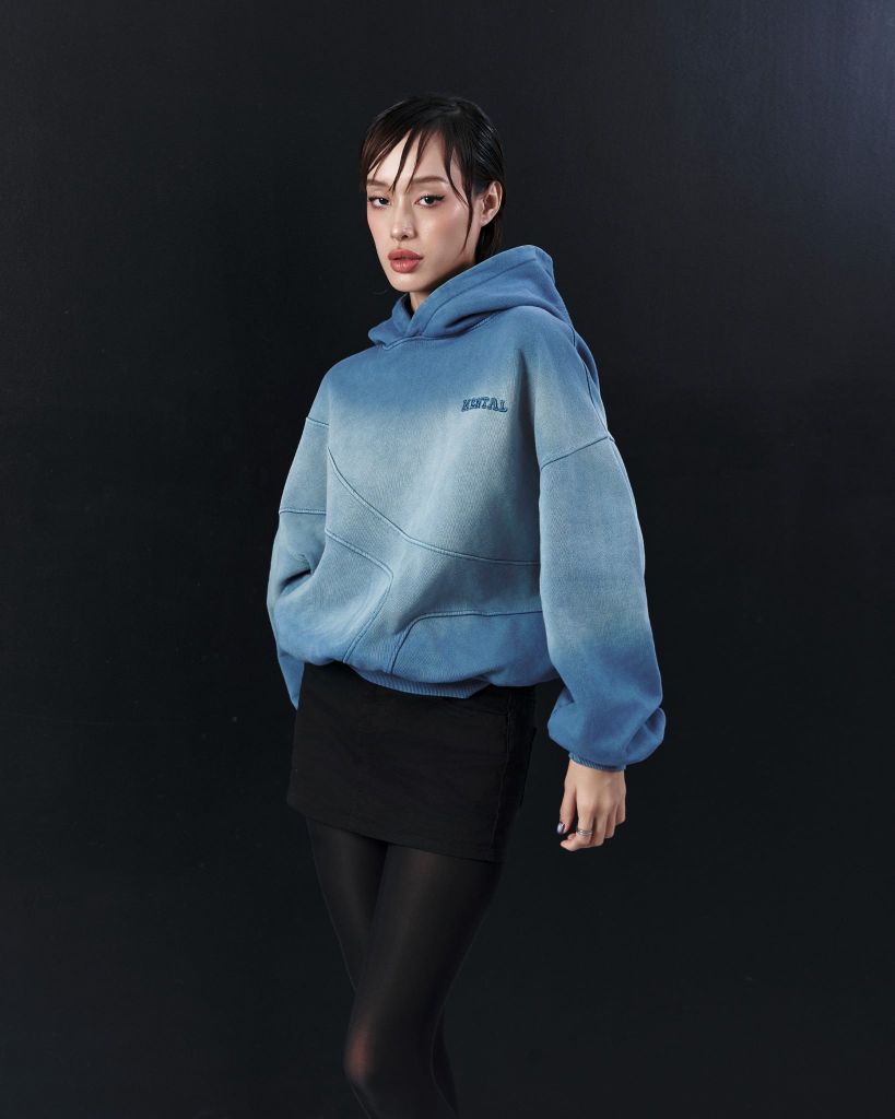 MENTAL EMBROIDERY WASH BOXY HOODIE