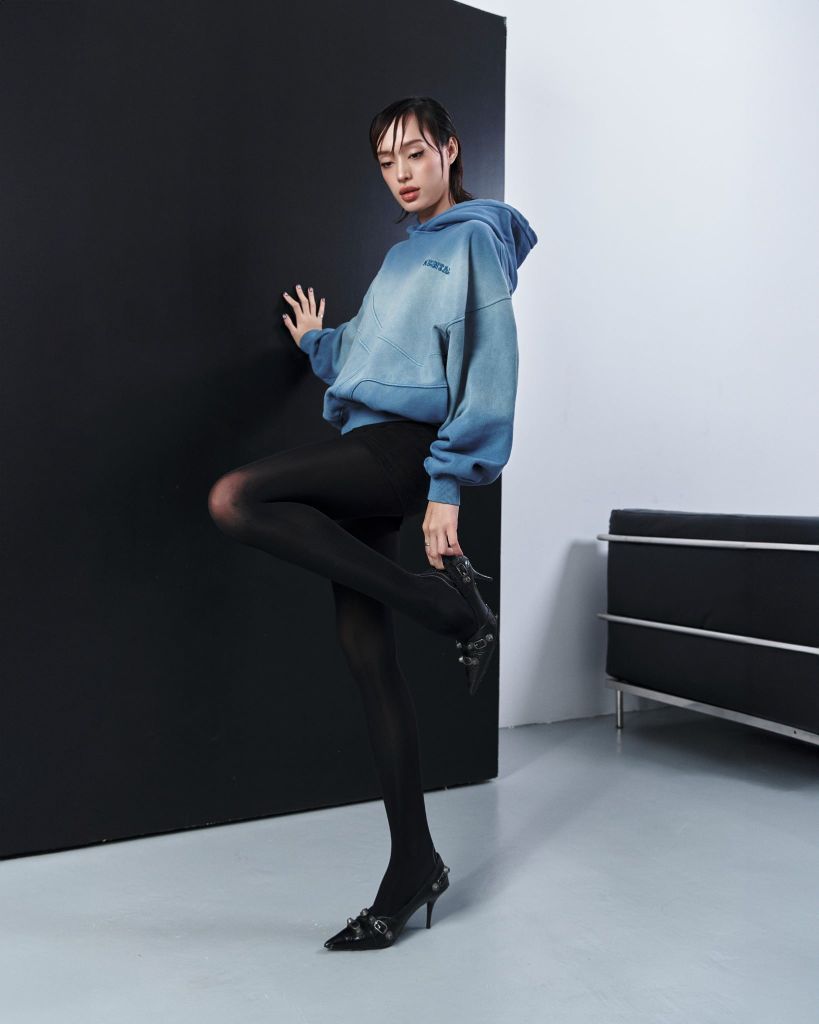 MENTAL EMBROIDERY WASH BOXY HOODIE