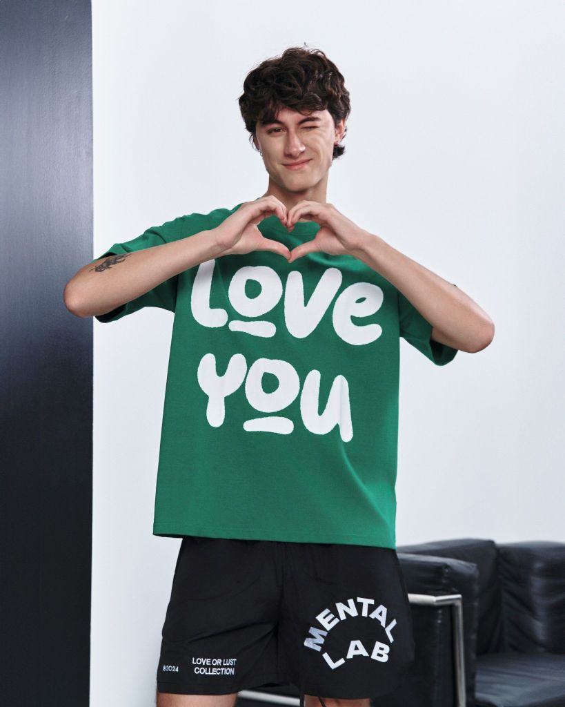 MENTAL LOVE YOU BOXY T-SHIRT