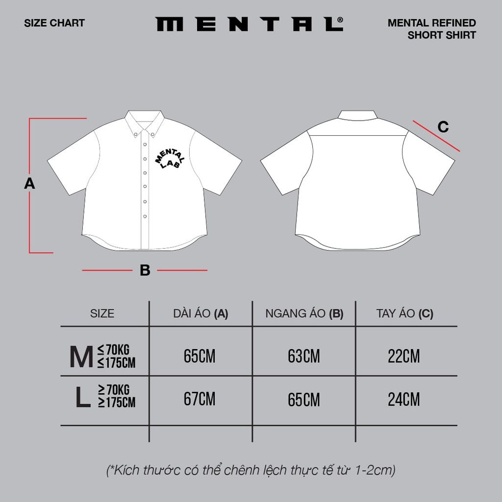 MENTAL REFINED  SHORT - SLEEVED SHIRT