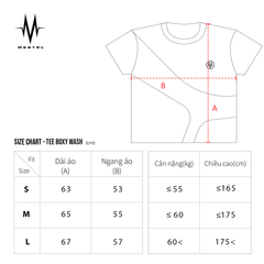 MENTAL EMBROIDERY WASH BOXY T - SHIRT