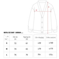 MENTAL MT MONOGRAM CARDIGAN