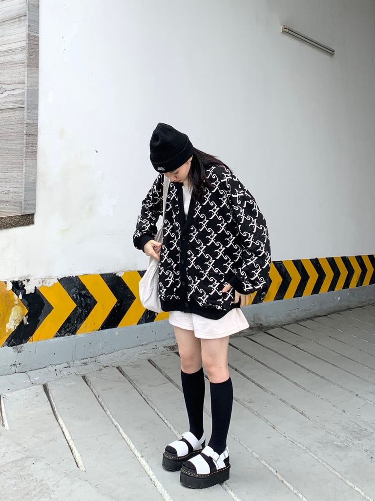 MENTAL MT MONOGRAM CARDIGAN