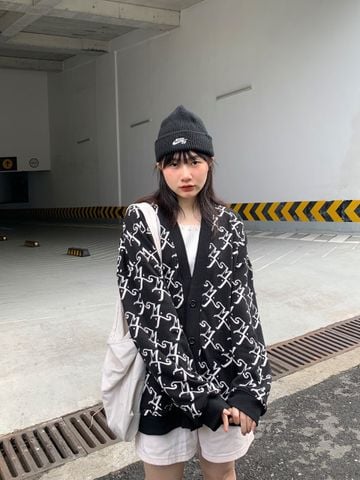 MENTAL MT MONOGRAM CARDIGAN