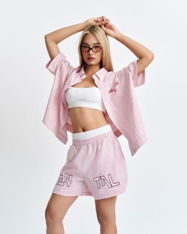 MENTAL VACATION PINSTRIPE SHIRT