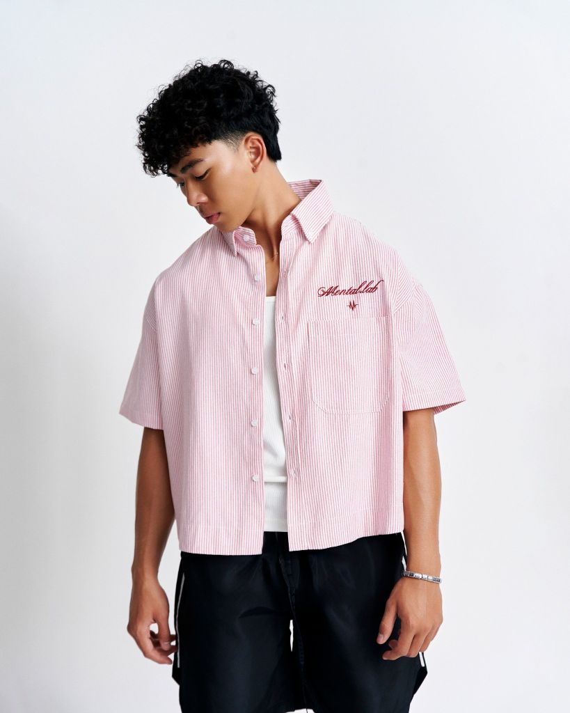 MENTAL VACATION PINSTRIPE SHIRT