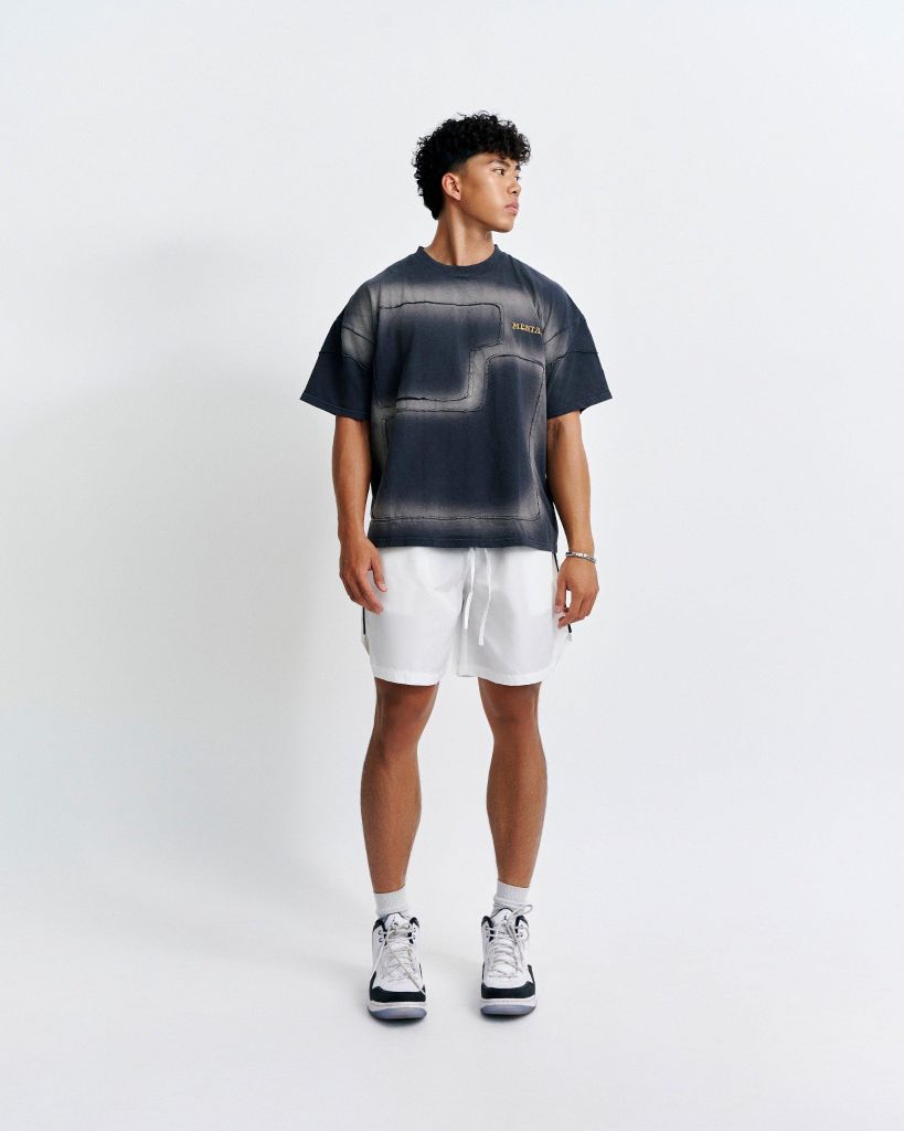MENTAL HIDDEN PATCH WASH BOXY T - SHIRT