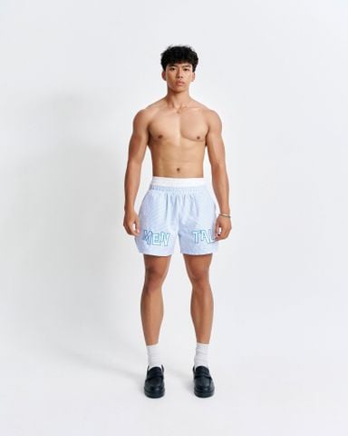 MENTAL VACATION PINSTRIPE SHORTS