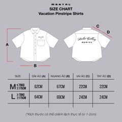 MENTAL VACATION PINSTRIPE SHIRT