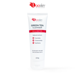 Sữa rửa mặt trà xanh GREEN TEA CLEANSER Laaskin làm sạch và cung cấp độ ẩm cho da 200g
