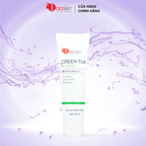 Sữa rửa mặt trà xanh GREEN TEA CLEANSER Laaskin làm sạch và cung cấp độ ẩm cho da 200g
