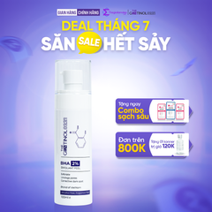 Dung dịch tẩy tế bào chết BHA 2% EXFOLIANT PEEL hỗ trợ dưỡng da trắng hồng, mờ vết nhăn The Gentinol 0221 100ml