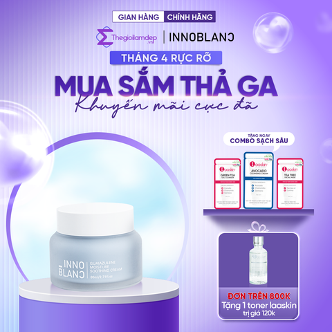 Kem cấp ẩm đa tầng Innoblanc The Gentinol 0221 cấp ẩm, làm sáng da 80 ml